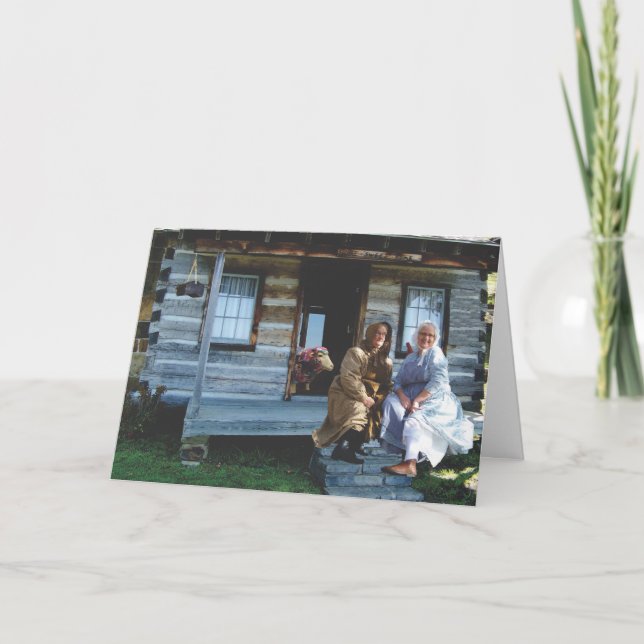 add your photos hbvm Pioneer women Greeting Card (Front)