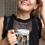 Add Your Photos Personalizable Wedding Text Coffee Mug<br><div class="desc">These six-photo collage mug designs are a nice way to remember your happiest moments.
Personalizable wedding text in black.
We are always here to assist you with customising any design on Zazzle.</div>