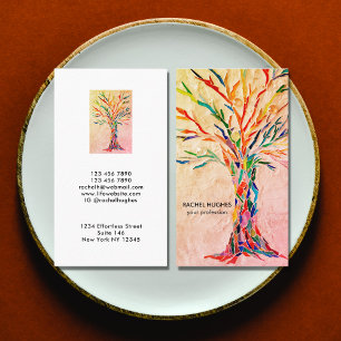 Add Your Profession Rainbow Tree Business Card