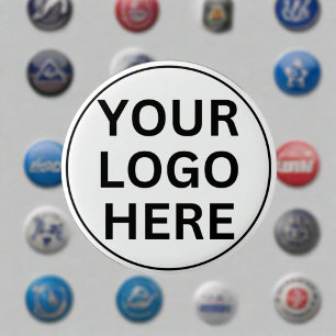 Add Your Professional Business Logo 3 Cm Round Badge