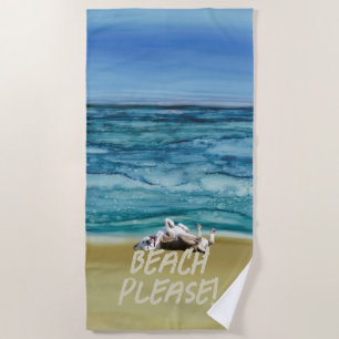 Add Your Pup Beach Towel