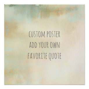 add your quote square poster on watercolor