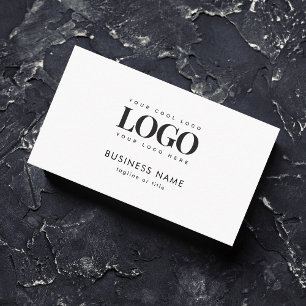 Add Your Rectangle Business Logo Qr Code Company Card