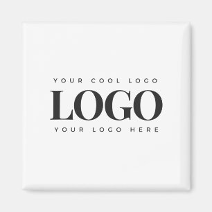 Add Your Rectangle Business Logo Simple Minimalist Magnet