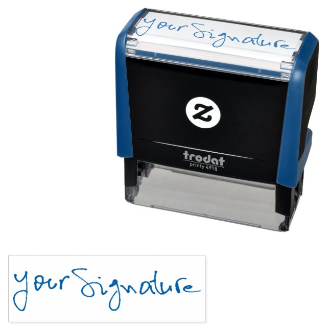 Add Your Signature Self-inking Stamp (In Situ)