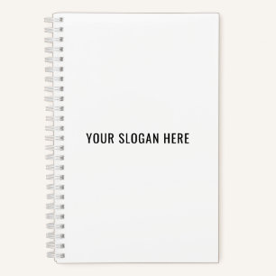 Add Your Slogan or Quote to Personalised Modern Notebook