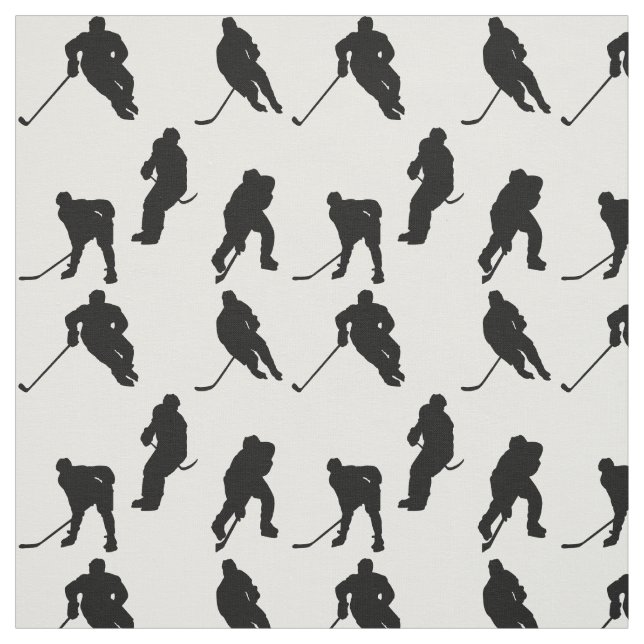 Add Your Team Colours Hockey Pattern Fabric (Swatch)