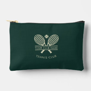 Add Your Tennis Club Name Icons Green Custom Accessory Pouch