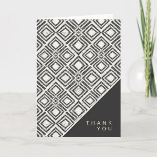Add Your Text African Wild Pattern Thank You Card