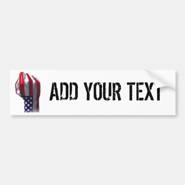 Add Your Text Bumper Sticker (Front)