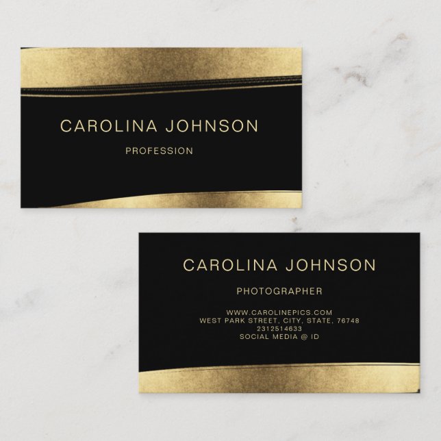 ADD YOUR TEXT custmisable editable business  Busin Card (Front/Back)