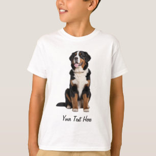 Add Your Text Custom Bernese Mountain Dog T-Shirt