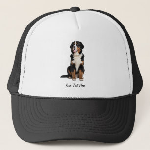 Add Your Text Custom Bernese Mountain Dog Trucker Hat