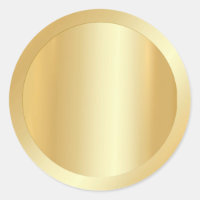 Add Your Text Custom Blank Template Faux Gold