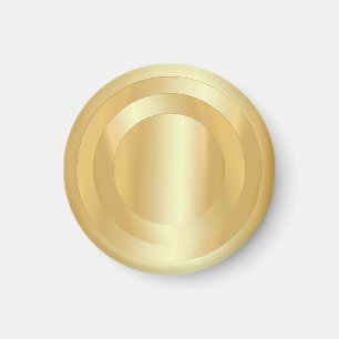 Add Your Text Custom Gold Look Glamourous Template Magnet