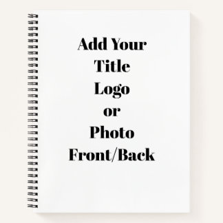 Add Your Text Customisable Spiral Notebook
