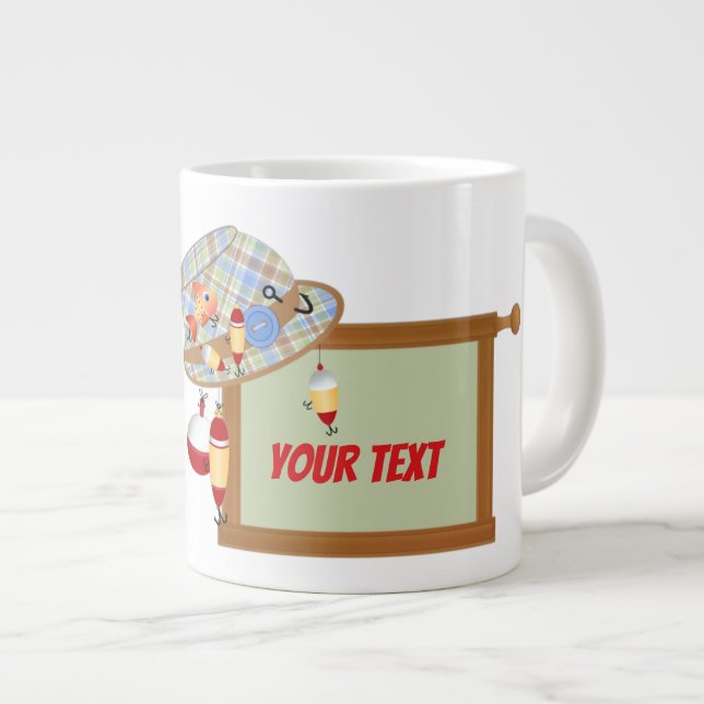 Add Your Text Gift Jumbo Mug (Front Right)