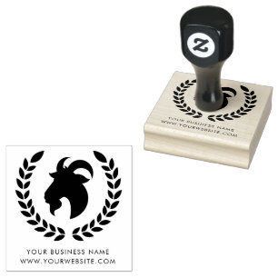 ADD YOUR TEXT GOAT PERSONALIZED RUBBER STAMP