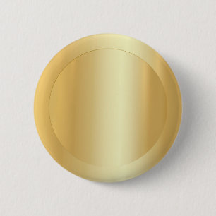 Add Your Text Gold Look Elegant Blank Template 6 Cm Round Badge