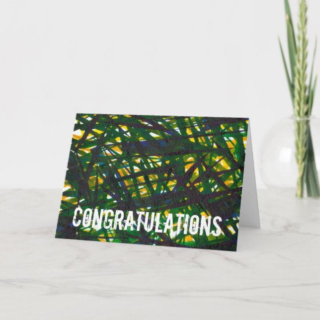 Add Your Text | Green Thicket II Card (Front)