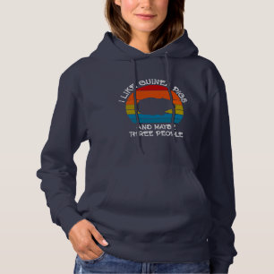 Add Your Text, Guinea Pig on Red Blue Sunset Hoodie