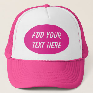 ADD YOUR TEXT HERE-HAT TRUCKER HAT