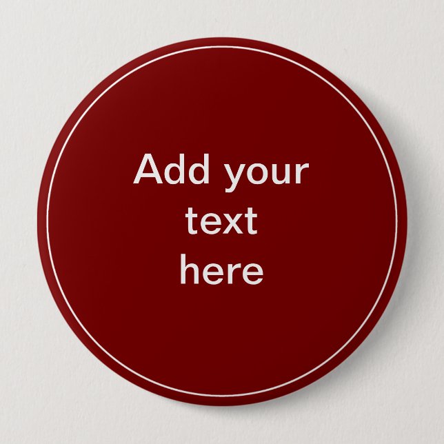 Add Your Text Here - TEMPLATE 10 Cm Round Badge (Front)