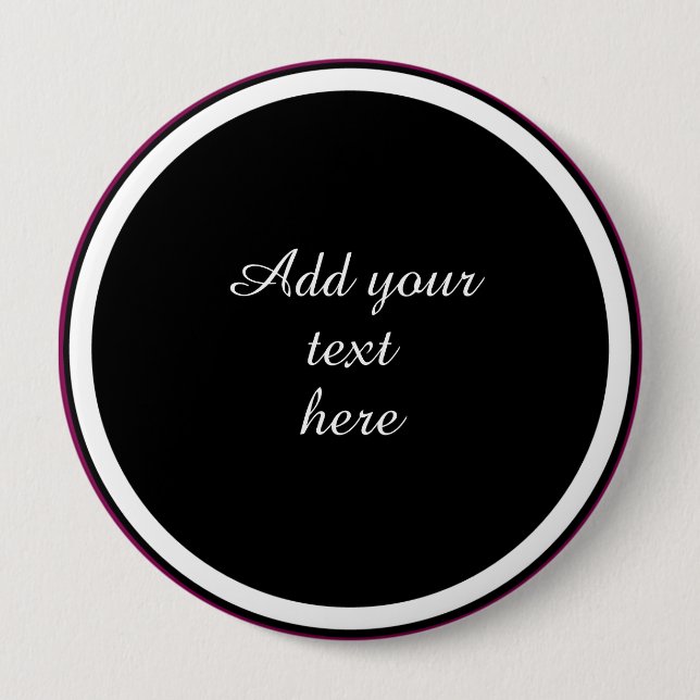 Add Your Text Here - TEMPLATE 10 Cm Round Badge (Front)