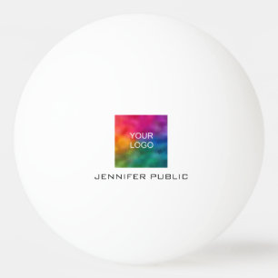 Add Your Text Image Logo Template Personalised Ping Pong Ball