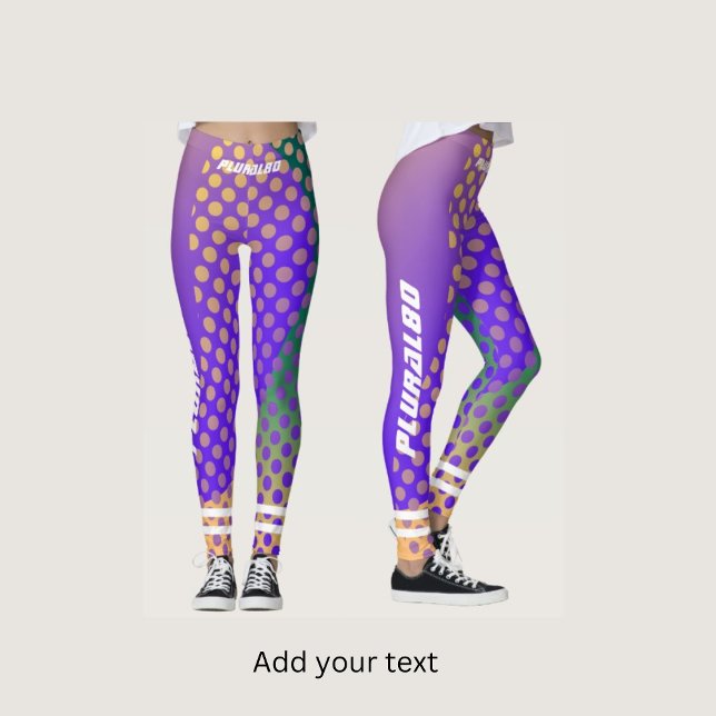 Add your text l Modern sport performance l Blue Leggings (Creator Uploaded)