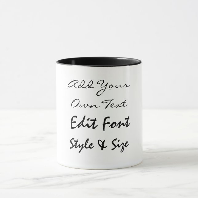 Add your text mug (Center)