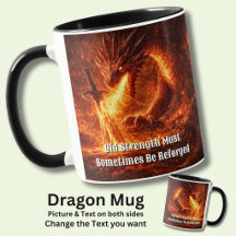 Add Your Text Name Fire Dragon with Sword Reforged