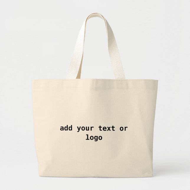 add your text or logo tote (Front)