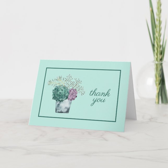Add Your Text | Plant Happiness Collection | Succu Card (Front)