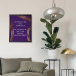 Add Your Text Scribbled Gold Ovals Deep Purple Poster<br><div class="desc">This flexible design features a template field meant for your own custom text. Use this space to add your favorite quote or sentiment. Maybe it's funny. Perhaps you need a poster that motivates you. It could feature your favorite poem, or song lyrics, or commemorate a special occasion in your life....</div>