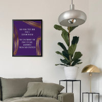 Add Your Text Scribbled Gold Ovals Deep Purple