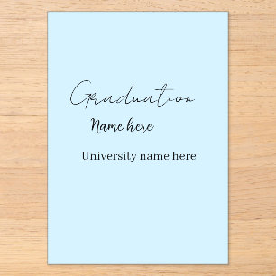 add your text simple graduate add school name cong acrylic invitations