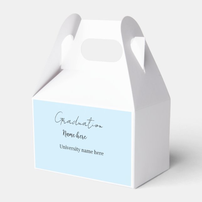 add your text simple graduate add school name cong favour box (Front Side)