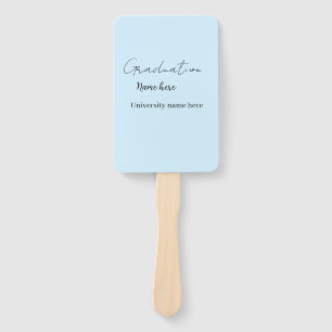add your text simple graduate add school name cong hand fan