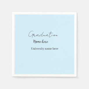 add your text simple graduate add school name cong napkin