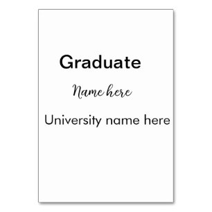 add your text simple graduate add school name cong table number