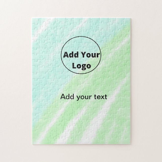 add your text simple minimal custom add your logo  jigsaw puzzle (Vertical)