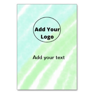 add your text simple minimal custom add your logo table number