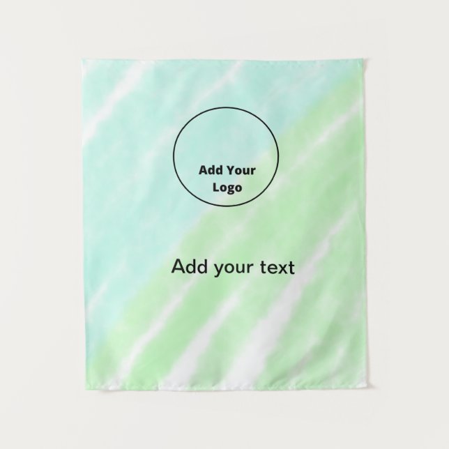 add your text simple minimal custom add your logo  tapestry (Front)