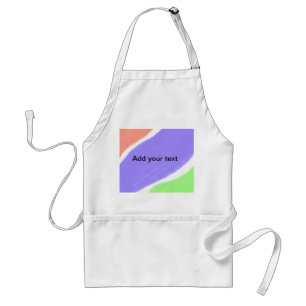 add your text simple minimal custom personalised standard apron