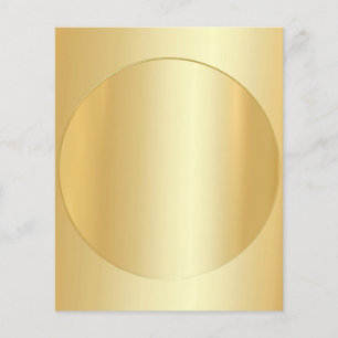 Add Your Text Template Custom Faux Gold Glamourous Flyer