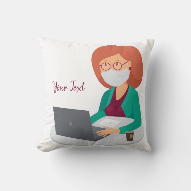 Add Your Text - Throw Pillow 16" x 16" (Front)