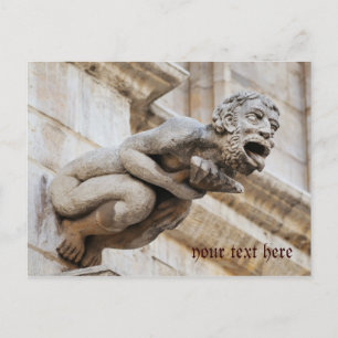 Add your text to funny Gargoyle Postcard