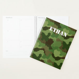 Add Your Text to Military-style Camouflage Planner