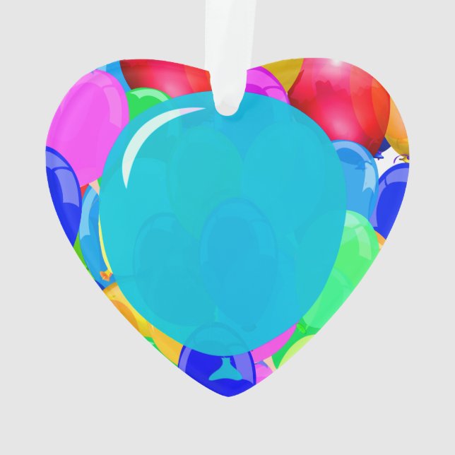Add Your Text to the Balloon Ornament (Back)
